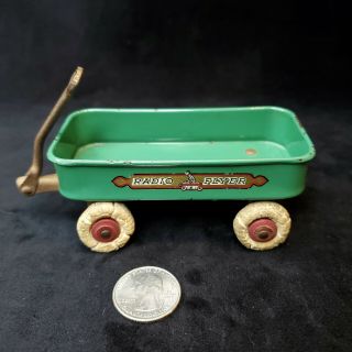 Vintage 1933 Chicago Century Of Progress Radio Flyer Souvenir Toy Wagon Green