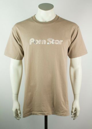 Vintage 90s Porn Star Skateboarding Logo Tee Shirt L Made In Usa
