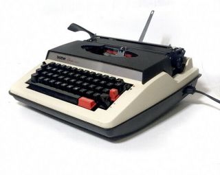 Vintage 1974 Brothers Electric 3000 Portable Travel Fold Up Typewriter