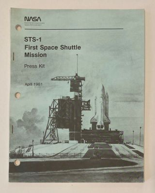 Rare Vintage Nasa Sts - 1 First Space Shuttle Mission Press Kit April 1981