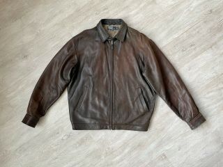 Polo Ralph Lauren Vintage Soft Leather Jacket Size L Msrp: $698