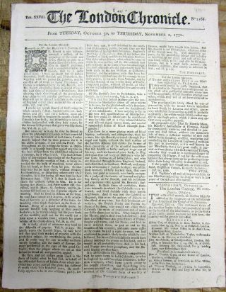 1770 Newspaper News South Carolina Protesting Taxes By Great Britain On Colonies