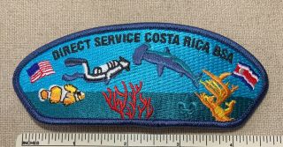 Boy Scouts Costa Rica Direct Service Council Strip Patch Csp Scout Scuba Diver