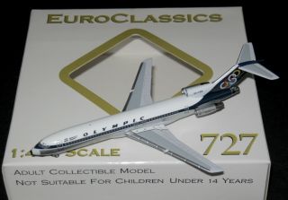 Aeroclassics Boeing 727 - 200 Olympic Airways Sx - Cba 1/400 Scale Model