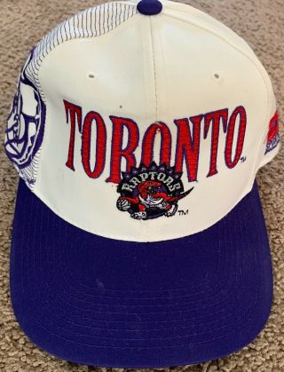 Vintage Toronto Raptors Sports Specialties Laser Big Logo Snapback Hat