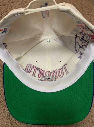 Vintage Toronto Raptors Sports Specialties Laser Big Logo Snapback Hat 3