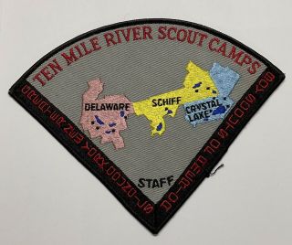 Boy Scout Ten Mile Rivers Tmr Staff 1960s Pie (c5 - 47