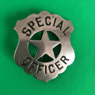 Retired Obsolete Vintage Special Officer Police Sheriff Star Badge1800s - 1900s