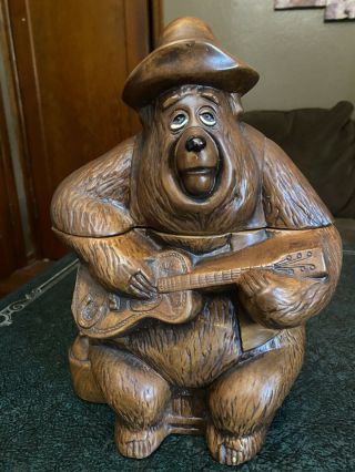 Vintage Walt Disney Country Bear Jamboree Big Al With Guitar Cookie Jar