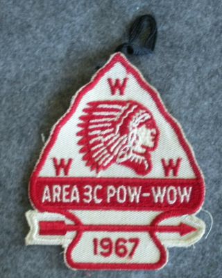 1967 Area 3 - C Pow - Wow Patch - Lodges 3 161 258 276 349 456 463 470 483