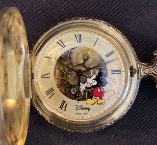 Sutton Disney Time Mickey Mouse Pocket Watch In Case