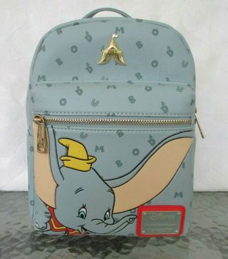Disney Loungefly Dumbo Mini Backpack Letters Nwt