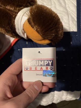 Trumpy Bear Deluxe 22 inch w/USA Flag Blanket w/Tags (No card) 2