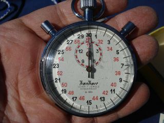 Vintage Hanhart Split Second 7 Jewel Stopwatch