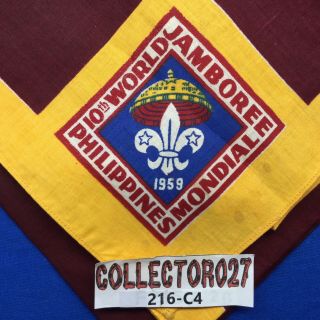 Boy Scout 1959 10th World Jamboree Mondial Philippines Neckerchief