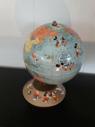 Walt Disney Rand Mcnally World Globe 1950 