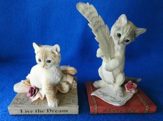 Country Artists Live The Dream Figurine 03145 Animal Cat & 03148.