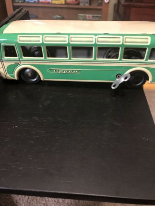 Vintage Tin Windup Tippco Bus