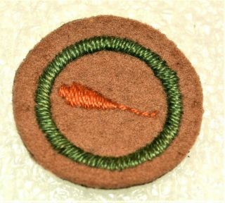 Red Awl Boy Scout Leather Worker Felt Proficiency Award Badge Troop $39.  99