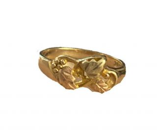 Vintage Estate Ladies Black Hills Gold Ring 10k Stamped Sz 6 Weight 3.  05g