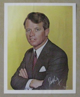 Vintage Campaign Poster Robert F.  Kennedy For President,  1968