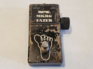 Univox Micro Fazer Phaser Vintage Guitar Pedal W/ Boost