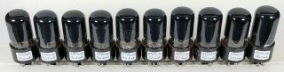 10 vintage Tung - Sol 6V6GT tubes black top Amplitrex strong 6v6 6v6g 3