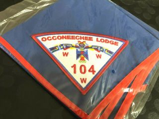 Oa Occoneechee Lodge 104 Pie Shape Patch On Neckerchief Ph
