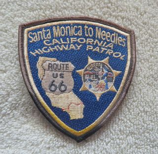 Chp / California Highway Patrol Santa Monica To Needles Route 66 Patch