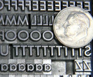 Alphabets Vintage Metal Letterpress Type 18pt 20th Century Medium Mn56 6