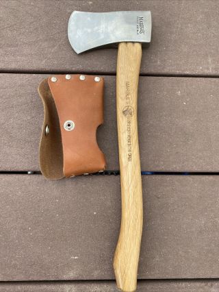 Vintage Marbles Safety Pocket Axe No.  6 With Sheath