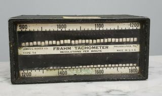 Vintage Us Navy James Biddle Frahm Resonant Reed Tachometer Type T4
