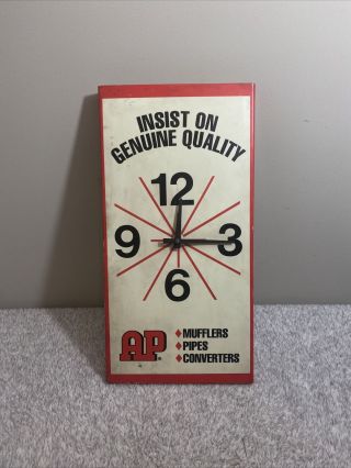 Vintage Ap Mufflers Clock