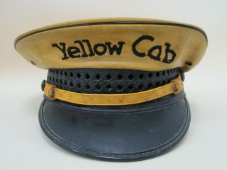Lancaster Brand Vintage Yellow Cab Hat Size 7 1/4