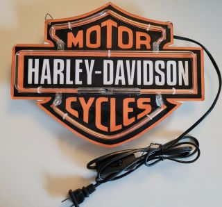 Harley Davidson Neon Sign 12”x9” 2