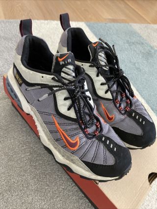 Rare Vintage Nike Air Terra Ketchikan 1998 Gray Orange Men 