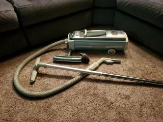 Vintage Electrolux 1205 Canister Vacuum Cleaner Great W/ Hose And