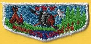 Minniduta Lodge 176 Early Oa Flap,  Merged 1976,  Red River Valley,