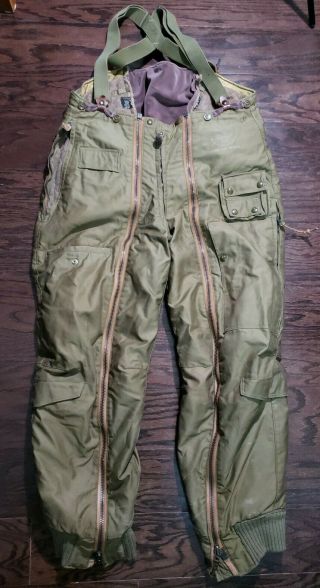 Vintage Wwii Us Army Air Forces Type A - 11 Intermediate Flying Trousers Mens 30