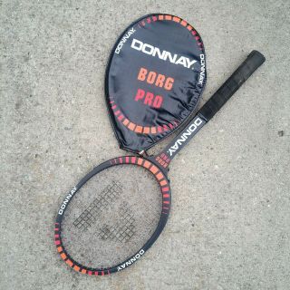Vintage Donnay Borg Pro Bjorn Borg Tennis Racquet Racket With Protective Cover