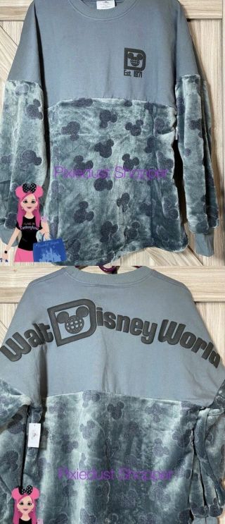 Walt Disney World Mickey Mouse Icon Velour Spirit Jersey For Adults