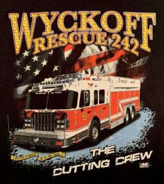 Wycoff Fire Department Bergen County Jersey Nj Sweatshirt Sz Xl Fdny