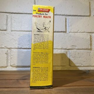 Vintage Dr.  LeGear’s Poultry Plus RARE Design Veterinary Medicine Chicken NOS 2