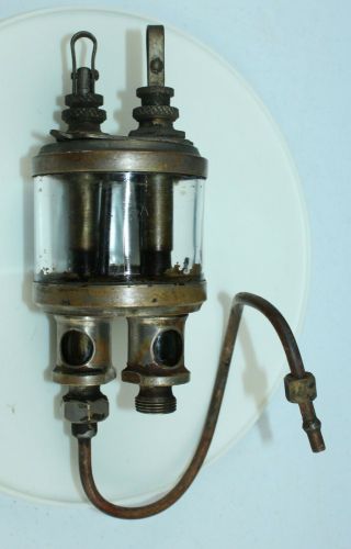 Unusual Design Antique Glass Oiler Steam Engine Hit & Miss?