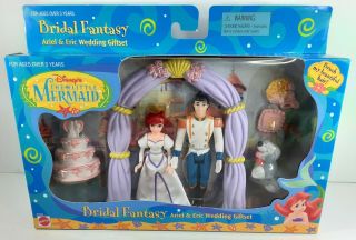 Disney The Little Mermaid Bridal Fantasy Ariel & Eric Wedding Giftset Mattel