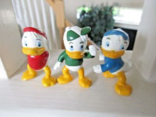 Disney Ducktales Nephews Huey Dewey Louie Pvc Figures Set Of 3