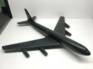 Boeing B - 707 Large Vintage Wood Usaf Id Model Black Lacquer