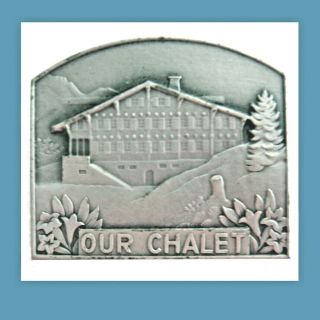 Our Chalet Pin Switzerland,  Girl Scouts Guides World Center Collectors Gift