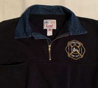Charleston Fire Department South Carolina Sc Game Work Wear Sweatshirt Sz L Fdny