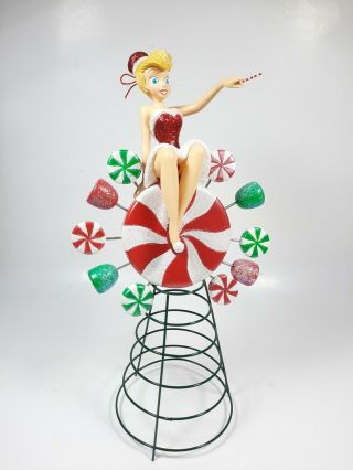 Rare Disney Parks Exclusive Tinkerbell Tinker Bell Tree Topper Christmas Read